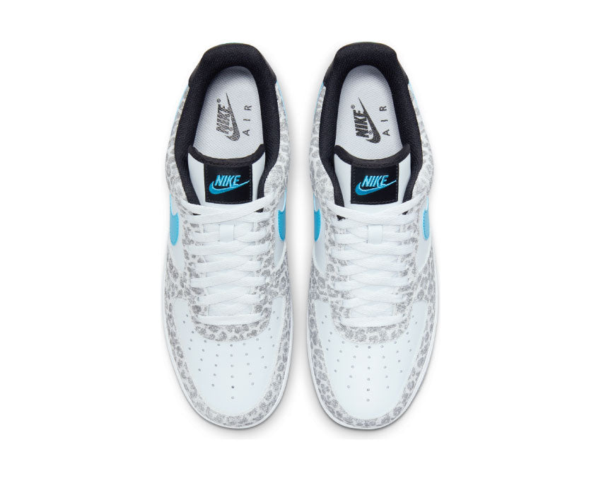 Nike Air Force 1 '07 PRM Pure Platinum / LT Blue Fury - Black DJ6192-001