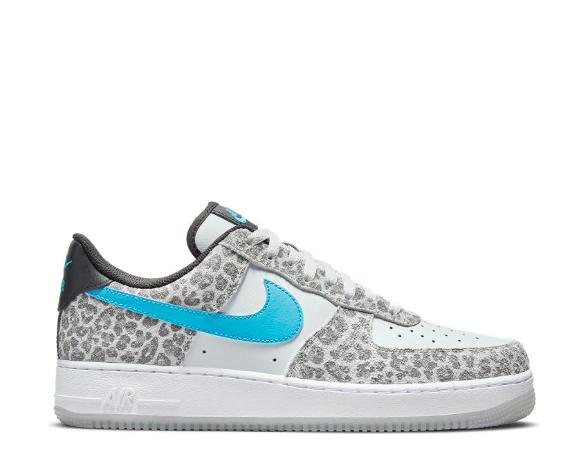 Nike Air Force 1 '07 PRM Pure Platinum / LT Blue Fury - Black DJ6192-001