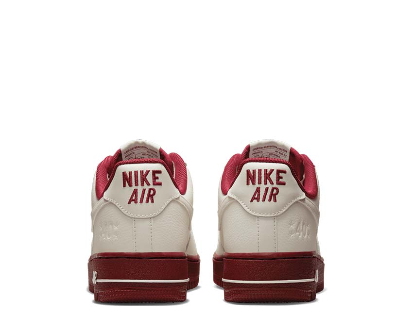 Nike Air Force 1 '07 Sail / Team Red - Metallic Gold - Black DQ7582-100