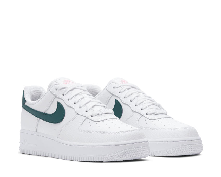 Nike Air Force 1 '07 White / Dark Teal Green - Sunset Pulse - White 315115-163