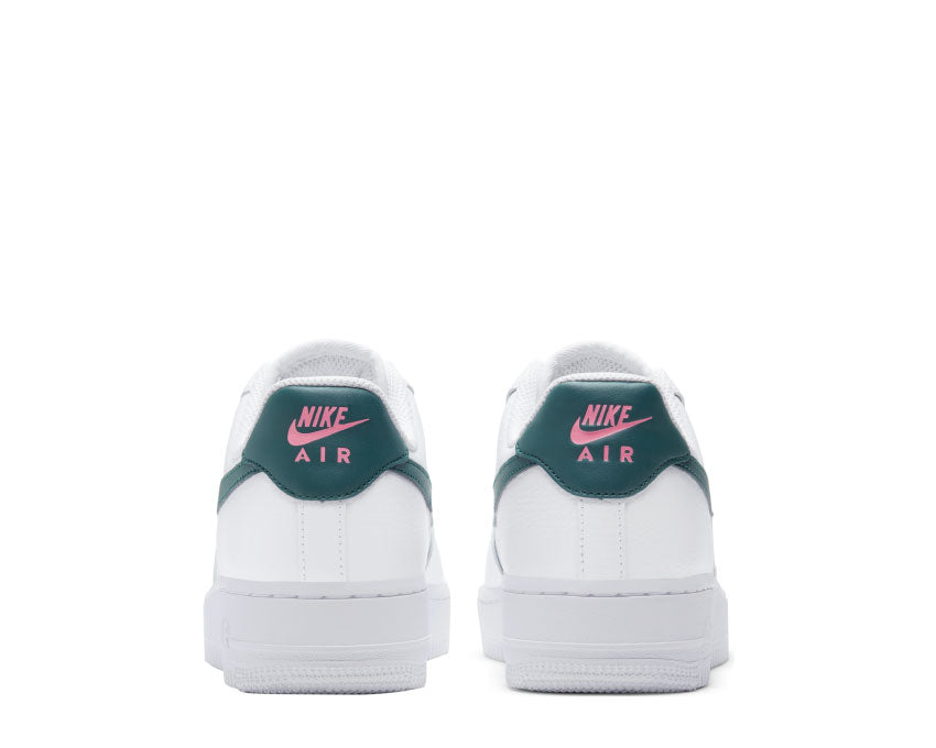Nike Air Force 1 '07 White / Dark Teal Green - Sunset Pulse - White 315115-163
