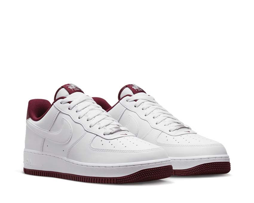 Nike Air Force 1 '07 White / White - Dark Beetroot DH7561-106