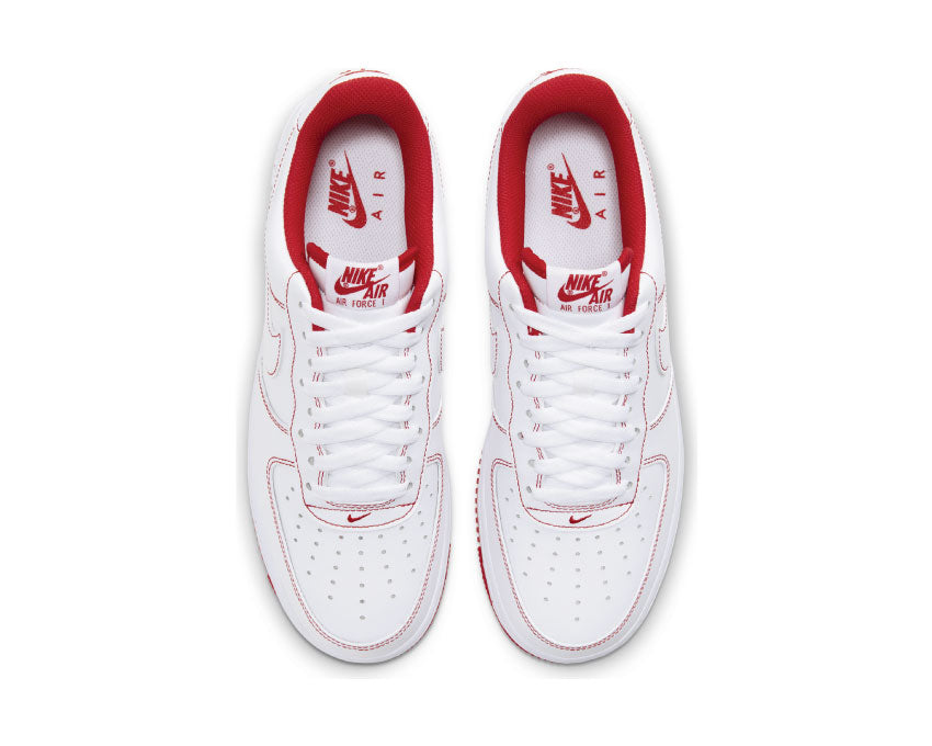 Nike Air Force 1 '07 White / White - University Red CV1724-100