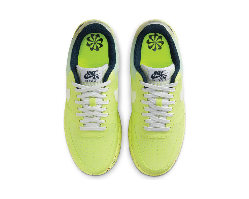 Nike Air Force 1 Crater Lt Lemon Twist / White - Armory Navy DH2521-700