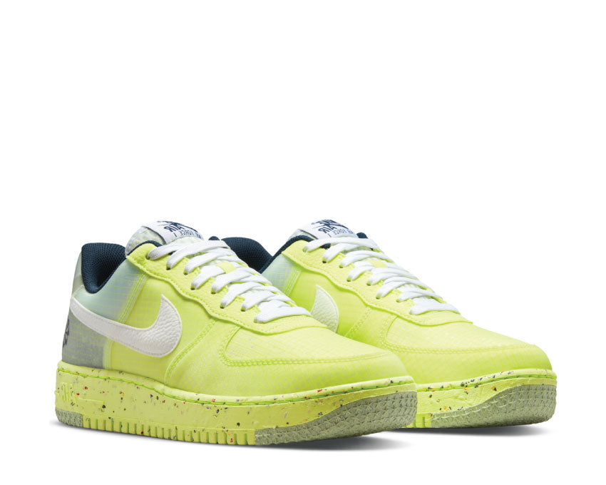 Nike Air Force 1 Crater Lt Lemon Twist / White - Armory Navy DH2521-700