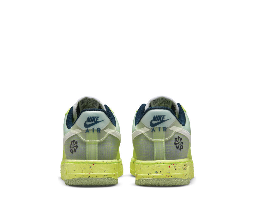 Nike Air Force 1 Crater Lt Lemon Twist / White - Armory Navy DH2521-700