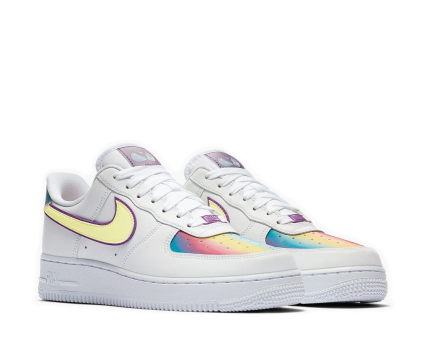 Nike Air Force 1 Easter White / Barely Volt - Hyper Blue CW0367-100