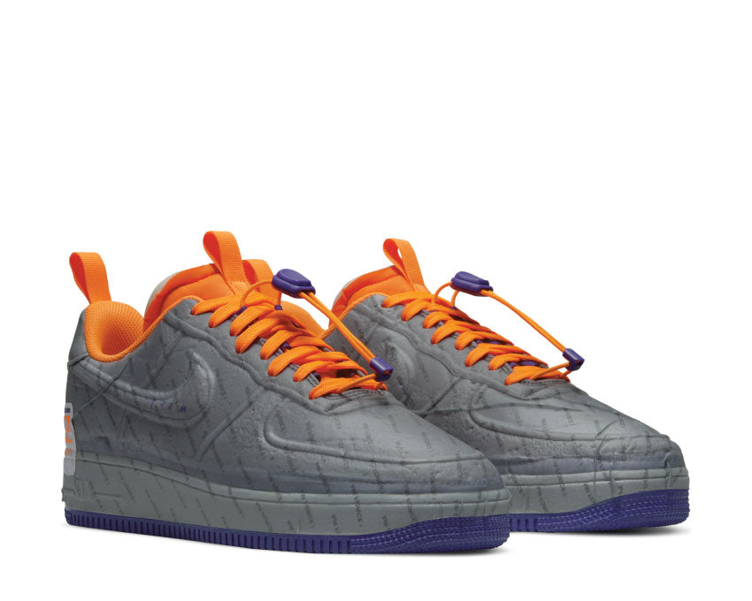 Nike Air Force 1 Experimental LT Smoke Grey / Court Purple - Total Orange CZ1528-001