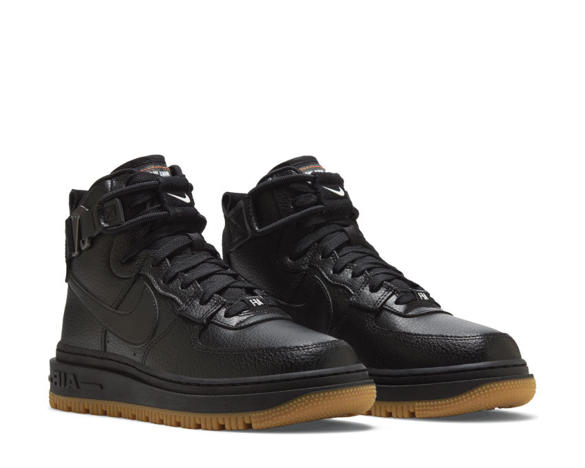 Nike Air Force 1 High Utility 2.0 Black / Summit White - Orange - Gum Red Brown DC3584-001