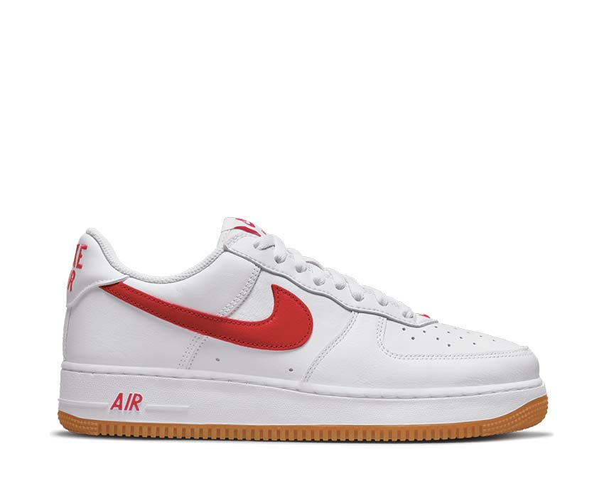 Nike Air Force 1 Low Retro White / University Red - Gum Yellow DJ3911-102