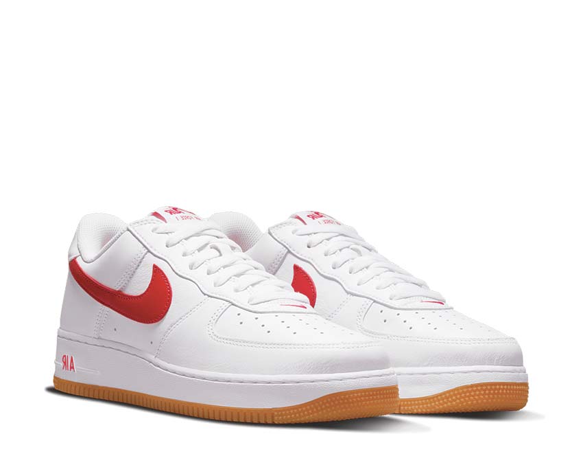 Nike Air Force 1 Low Retro White / University Red - Gum Yellow DJ3911-102