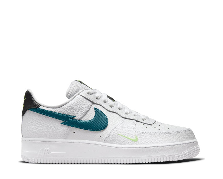 Nike Air Force 1 Low White / Aquamarine - Lime Glow - Off Noir DJ6894-100