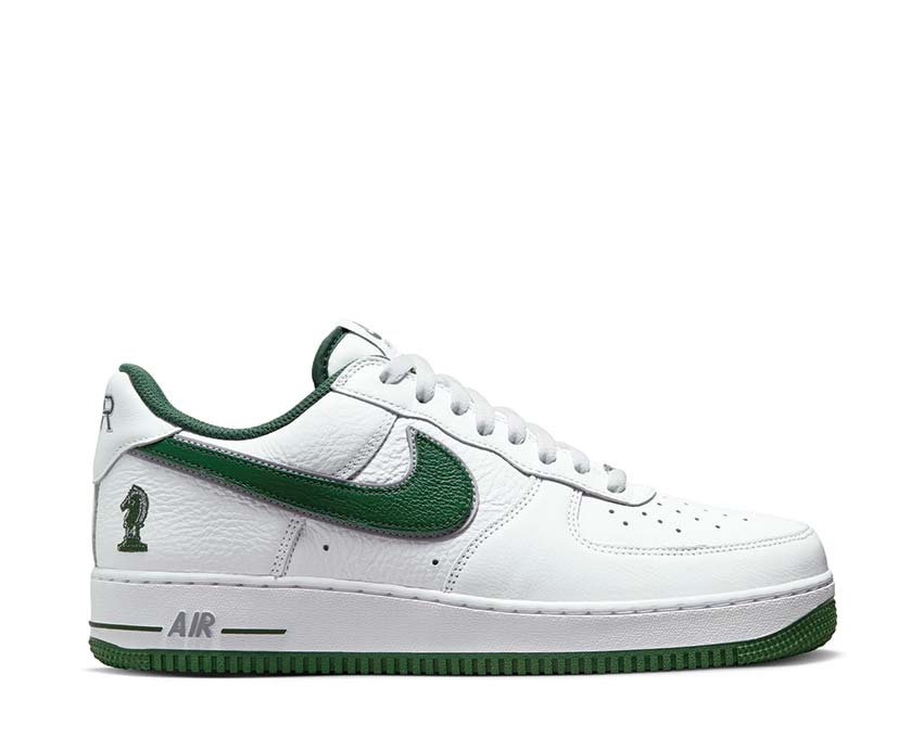 nike zoom air force 1 low white deep forest wolf grey fb9128 100