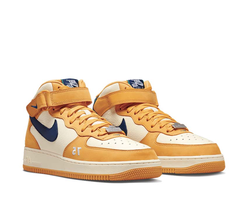 Nike Air Force 1 Mid Pollen / Blue Void - Cashmire - Green Noise DO6729-700