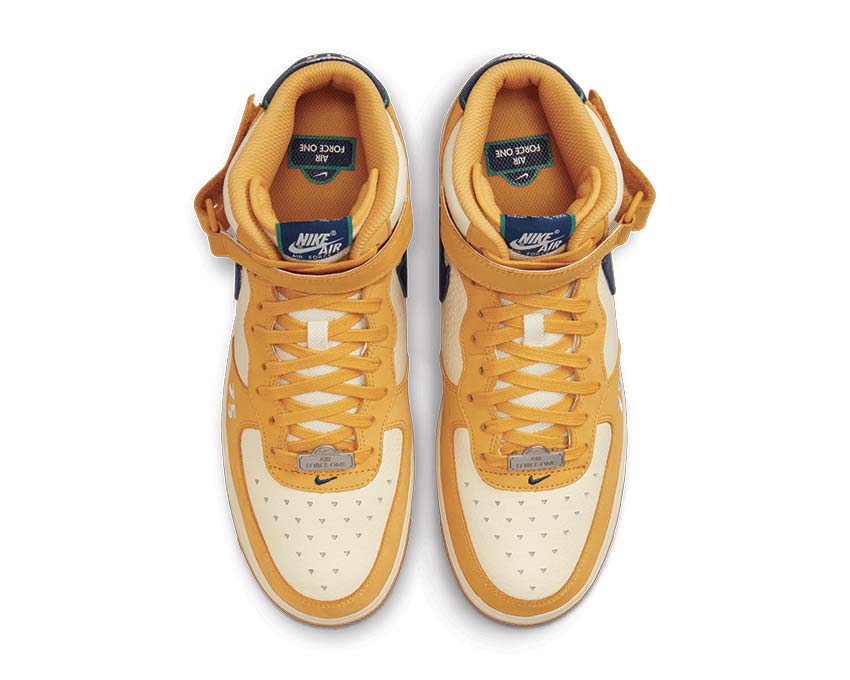 Nike Air Force 1 Mid Pollen / Blue Void - Cashmire - Green Noise DO6729-700