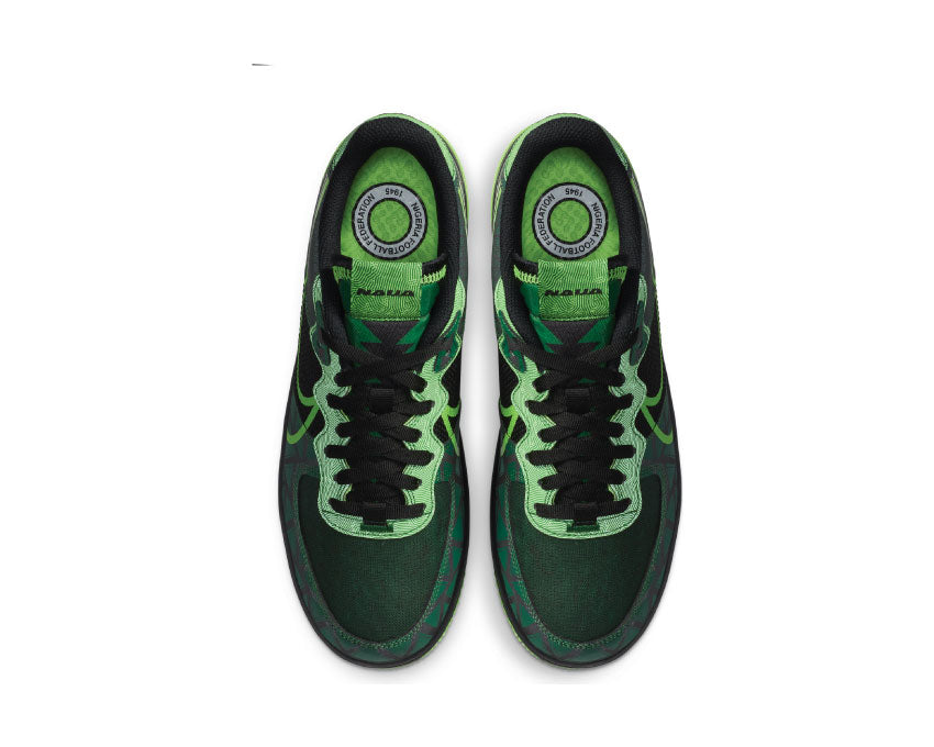 Nike Air Force 1 React Black / Green Strike - Pine Green CW3918-001