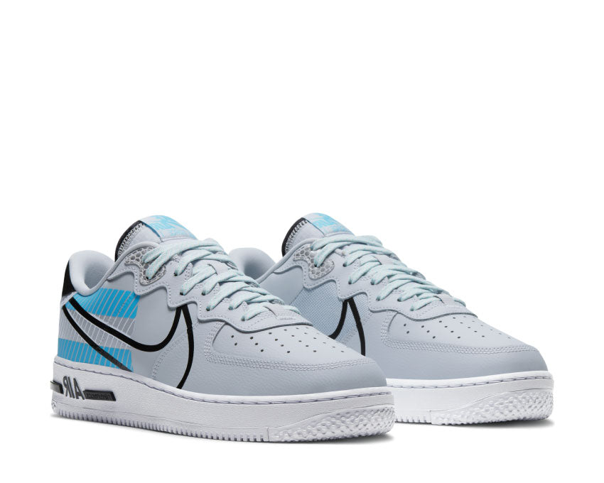 Nike Air Force 1 React LX Pure Platinum / Black - Baltic Blue CT3316-001