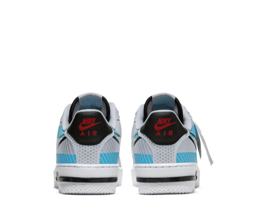 Nike Air Force 1 React LX Pure Platinum / Black - Baltic Blue CT3316-001