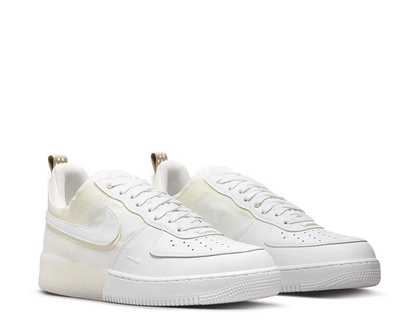 Nike Air Force 1 React White / White - Coconut Milk - LT Iron Ore DH7615-100