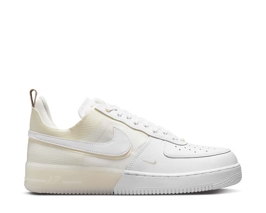 Nike Air Force 1 React White / White - Coconut Milk - LT Iron Ore DH7615-100