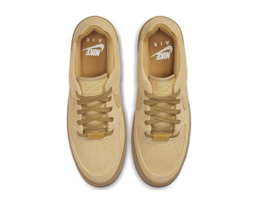 Nike Air Force 1 Sage Low Club Gold / Club Gold - Gum Light Brown CT3432-700