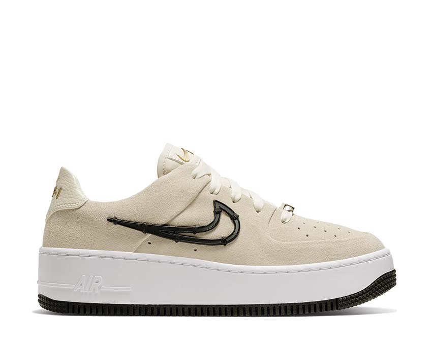 Nike Air Force 1 Sage Low LX Light Cream / Black - Metallic Gold - White CI3482-200