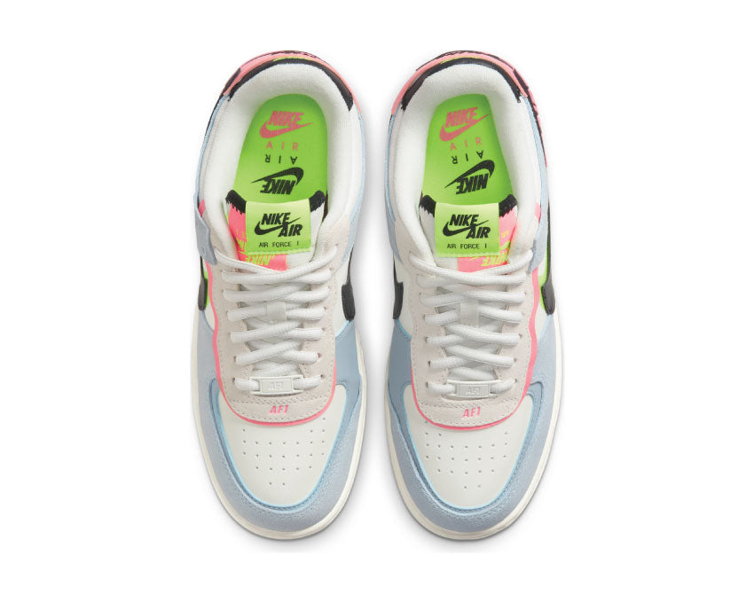 Nike Air Force 1 Shadow Sail / Black - Sunset Pulse - LT Armory Blue CU8591-101