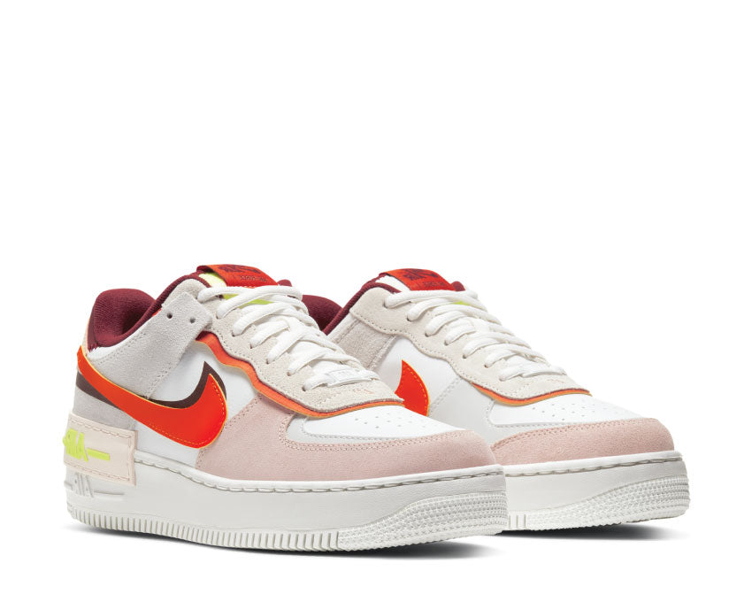 Nike Air Force 1 Shadow Team Red / Orange - Orange Pearl - Volt CU8591-600
