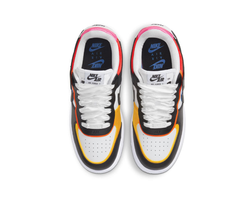 Nike Air Force 1 Shadow White / Black - Pink Glow - Chile Red DC4462-100