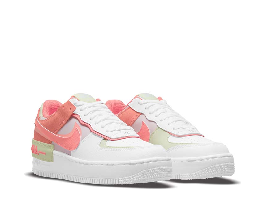 Nike Air Force 1 Shadow White / Magic Ember - Crimson Bliss - Lime Ice CI0919-110 