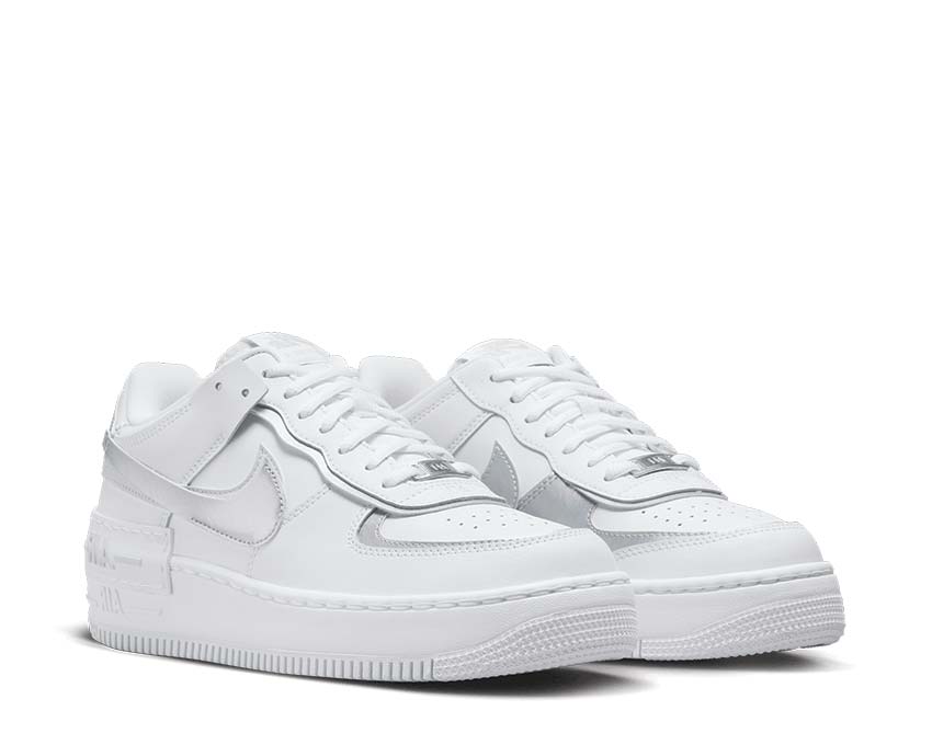 Nike Air Force 1 Shadow White / Metallic Silver - Pure Platinum CI0919-119
