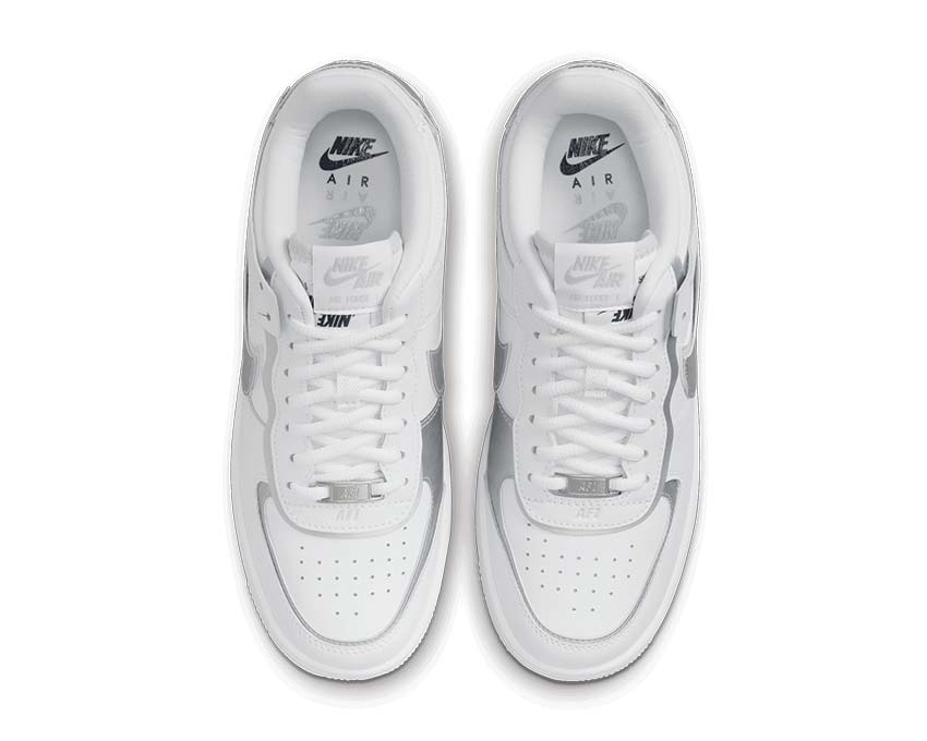 Nike Air Force 1 Shadow White / Metallic Silver - Pure Platinum CI0919-119