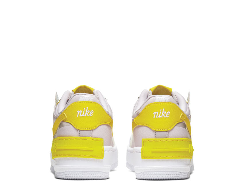 Nike Air Force 1 Shadow White / Speed Yellow - Barely Rose CJ1641-102