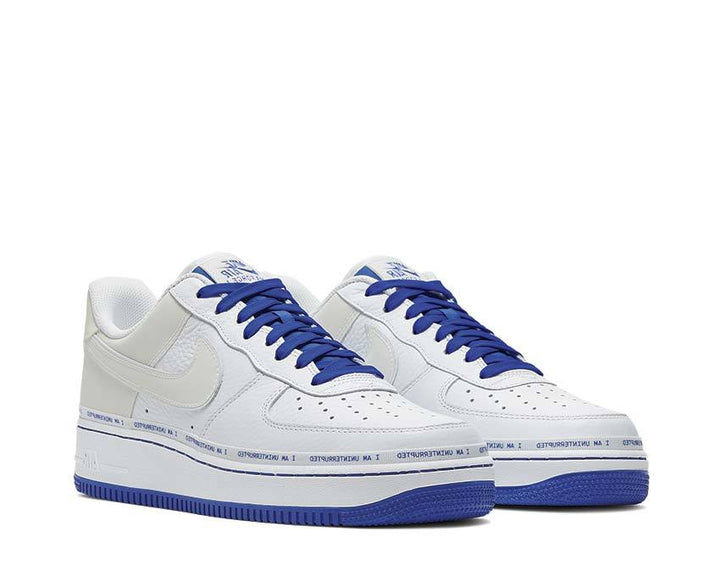 Nike Uninterrupted Air Force 1 More Than__ White / Black - Racer Blue CQ0494-100