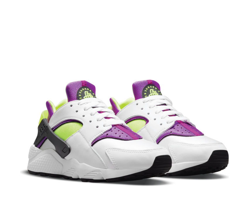Nike Air Huarache White / Neon Yellow - Magenta - Black DH4439-101