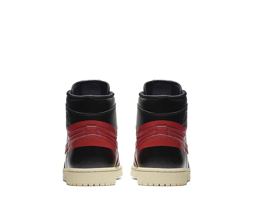 Jordan 1 Defiant Style Black Gym Red Muslin BQ6682-006