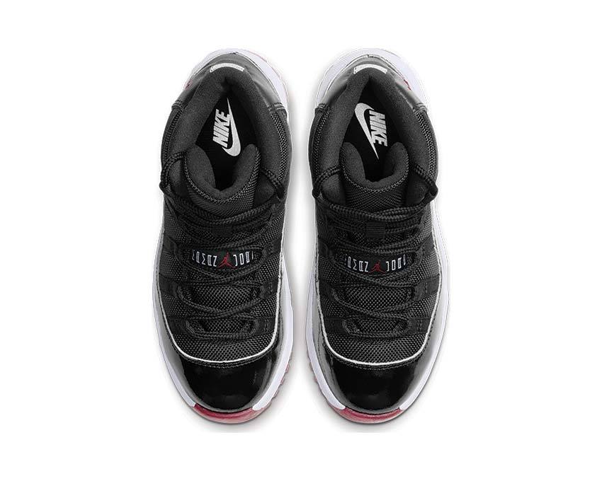 Air Jordan 11 Retro 3/4 Bred Black True Red White 378039-061
