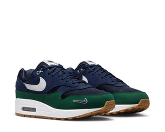 Nike Air Max 1 '87 QS Obsidian White vista lateral — cuero y mesh
