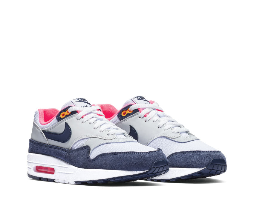 Nike air max 1 best sale white midnight