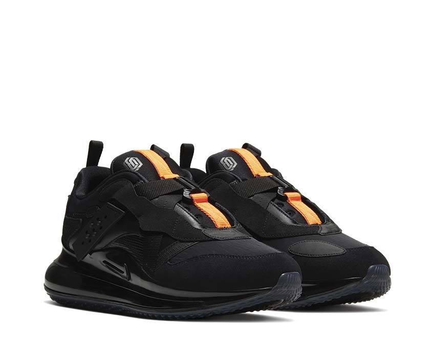 Nike Air Max 720 Slip OBJ Black / Black - Team Orange DA4155-001