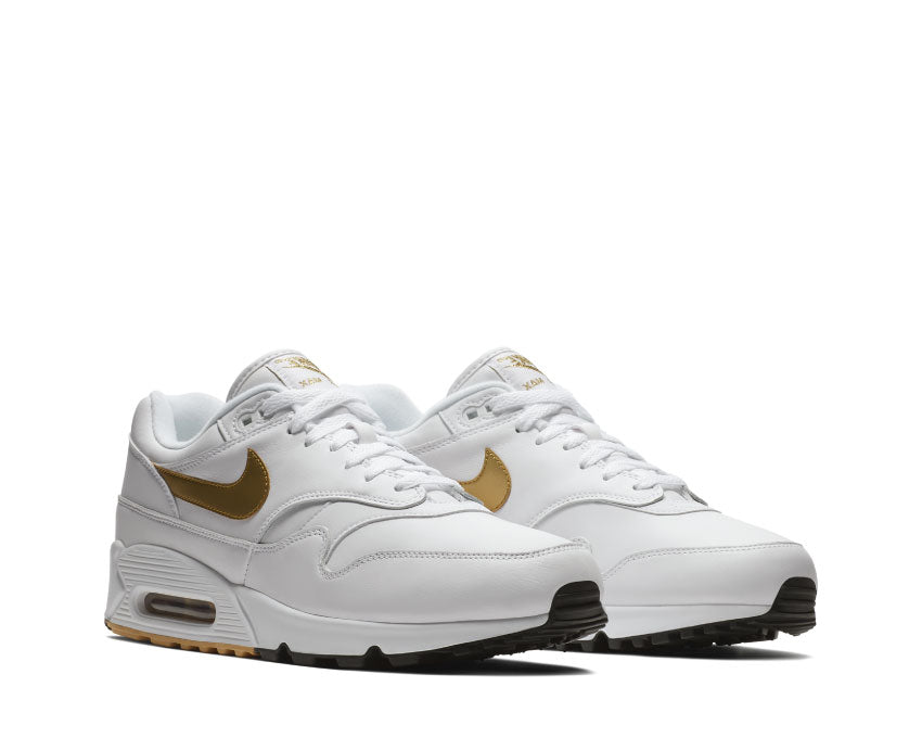 Nike Air Max 90/1 White Metallic Gold Black AJ7695 102