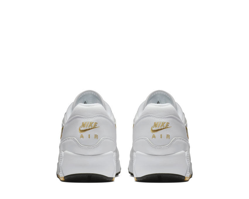 Nike Air Max 90/1 White Metallic Gold Black AJ7695 102