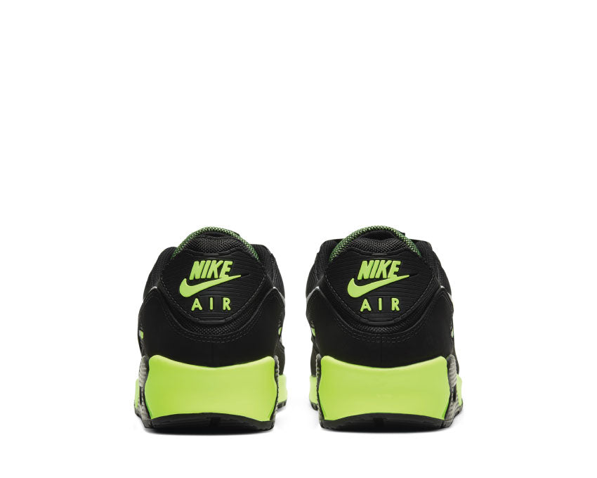 air max 90 black white hot lime