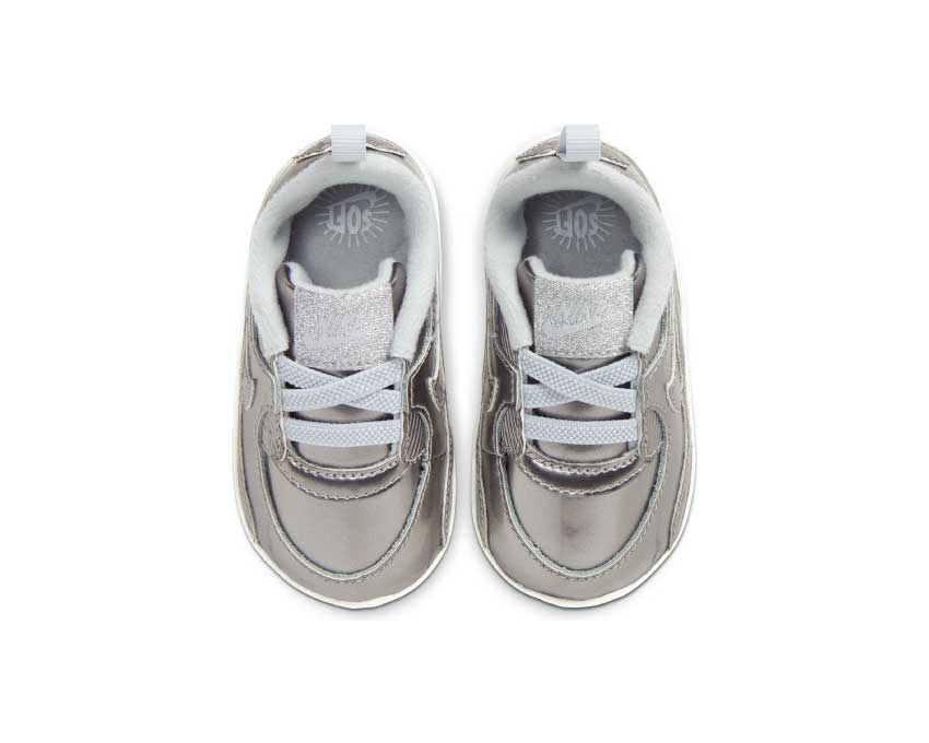 Nike prm Air Max 90 Crib QS Silver nike prm shoes pink white silver color sneakers CV2397-001