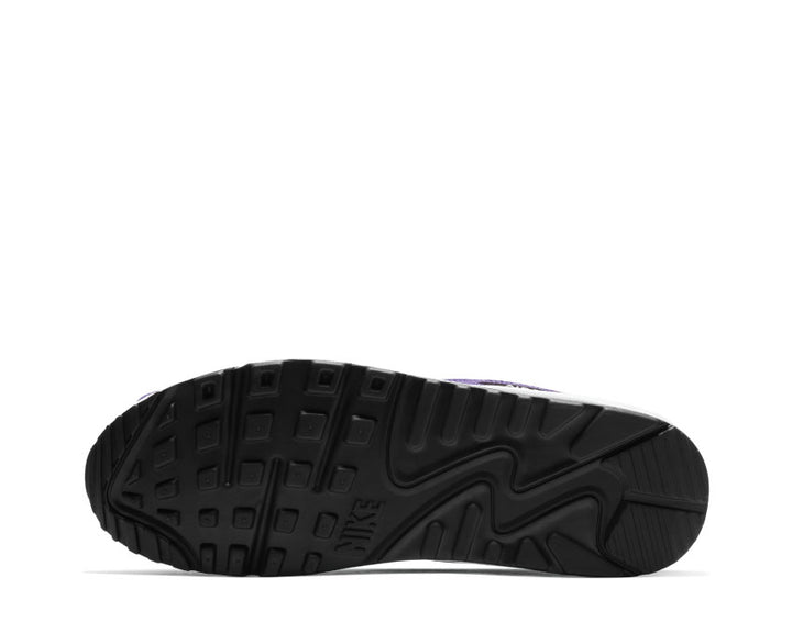 Nike Air Max 90 White Black Hyper Jade Court Purple AJ1285-103