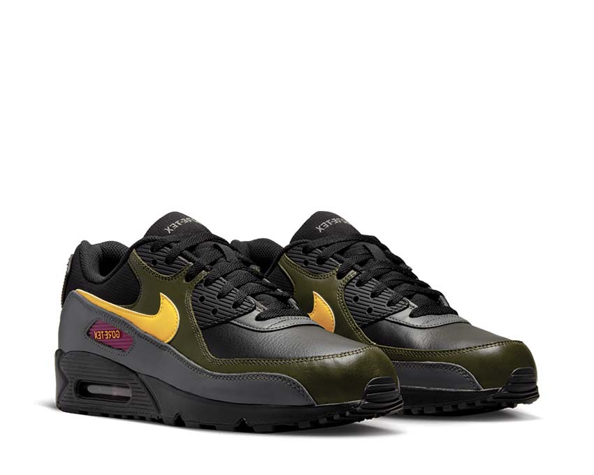 Nike Air Max 90 GTX Black / Tour Yellow - Cargo Khaki - Iron Grey DJ9779-001