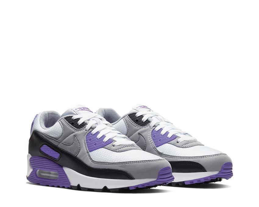 Nike Air Max 90 White / Particle Grey - Hyper Grape - Black CD0881-104