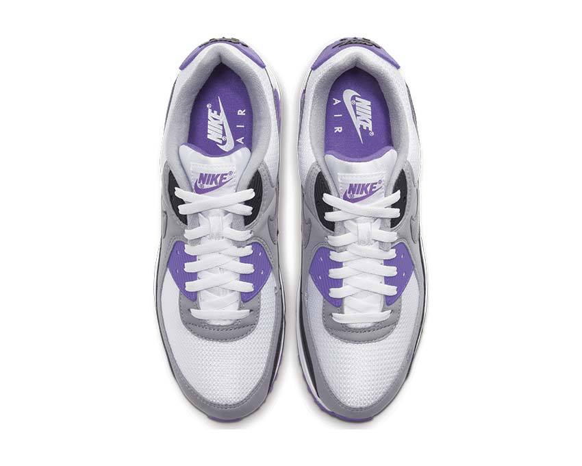 Nike Air Max 90 White / Particle Grey - Hyper Grape - Black CD0881-104