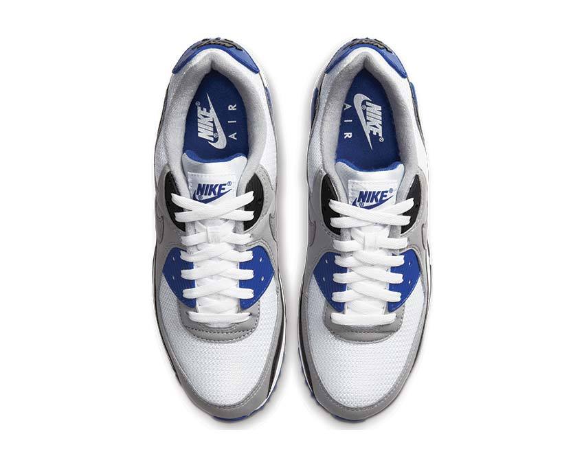 Nike Air Max 90 White / Particle Grey - Hyper Royal - Black CD0881-102