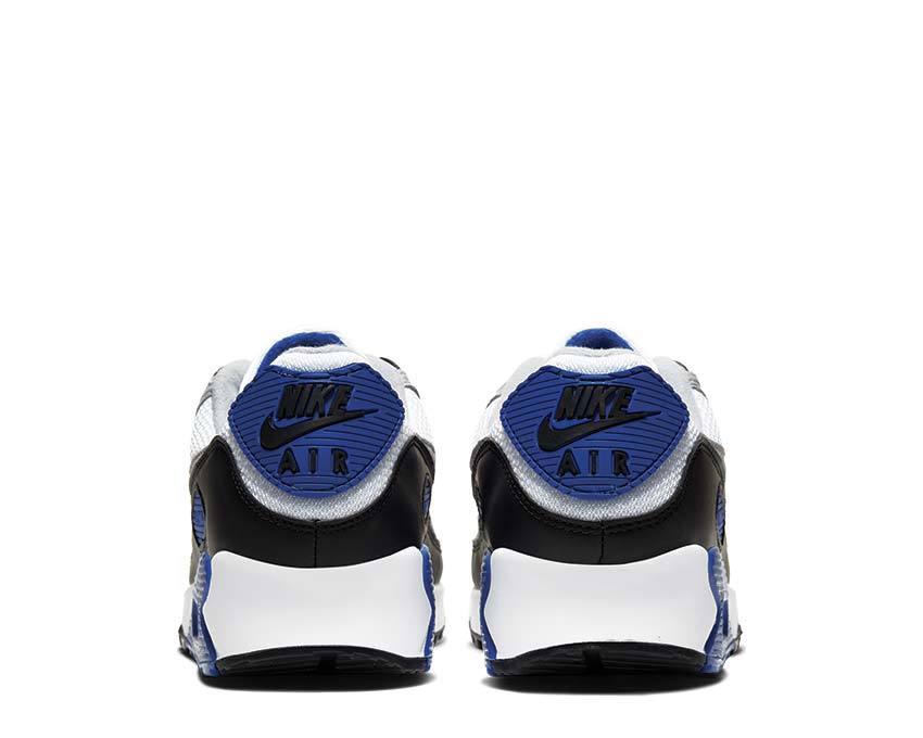 Nike Air Max 90 White / Particle Grey - Hyper Royal - Black CD0881-102